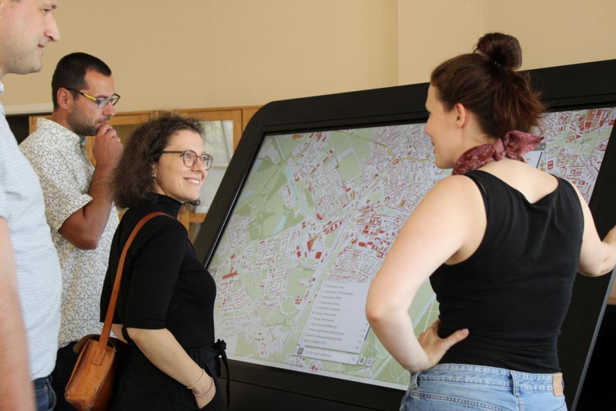 DIPAS Touchtable auf dem ersten Leipziger DIPAS Verfahren in Neulindenau